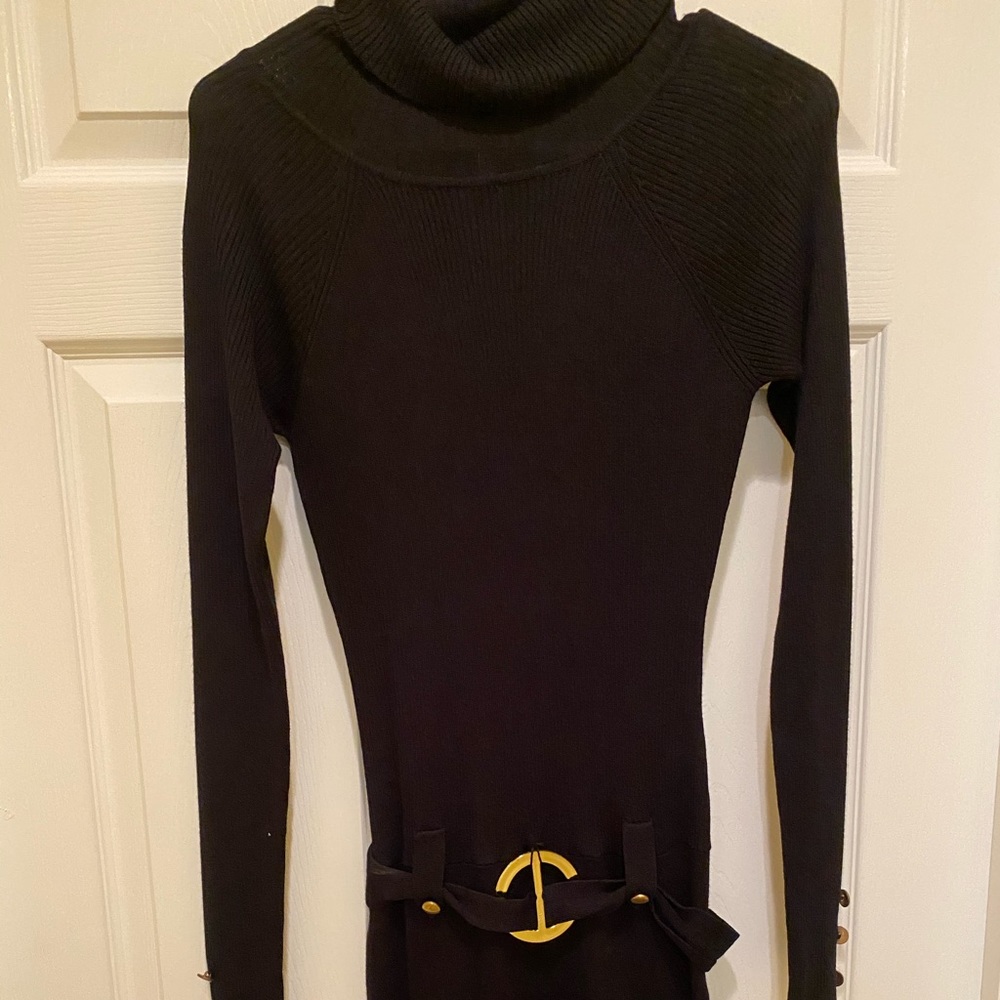 Long Black Sweater Dress